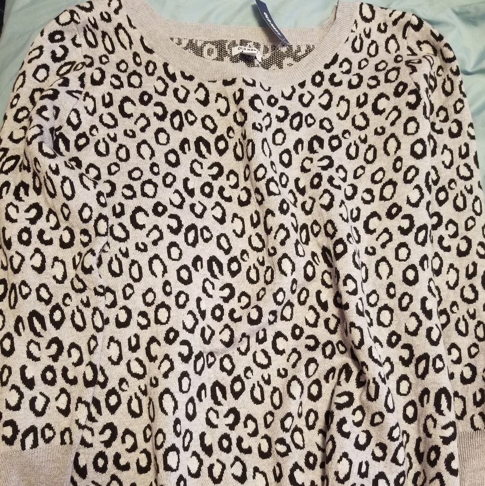 Old Navy XXL animal print sweater